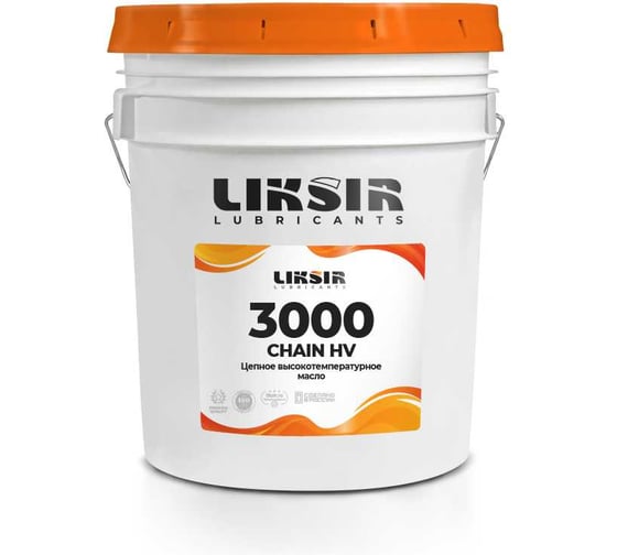 Изображение товара Цепное высокотемпературное масло LIKSIR высоковязкое CHAIN HV 3000, 20л 203003