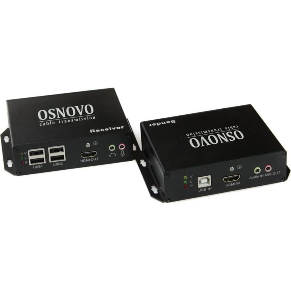 Комплект для передачи HDMI, USB, RS232, ИК-управления и аудио по сети Ethernet OSNOVO кабели витая пара qed qe3410 reference ethernet 1 0m