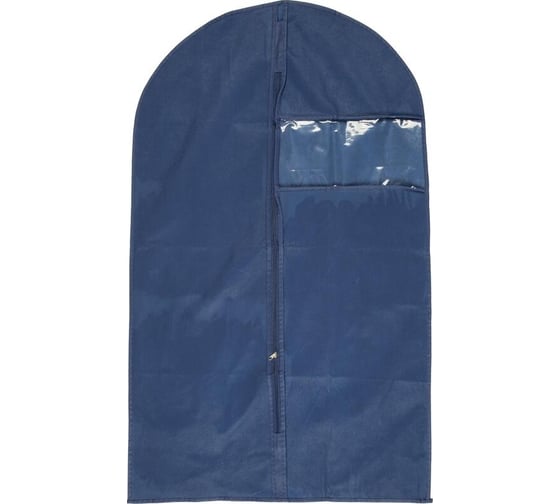 Изображение товара Чехол для одежды из спанбонда с окошком Luscan 60x100 см, синий hd-hh008 1777205