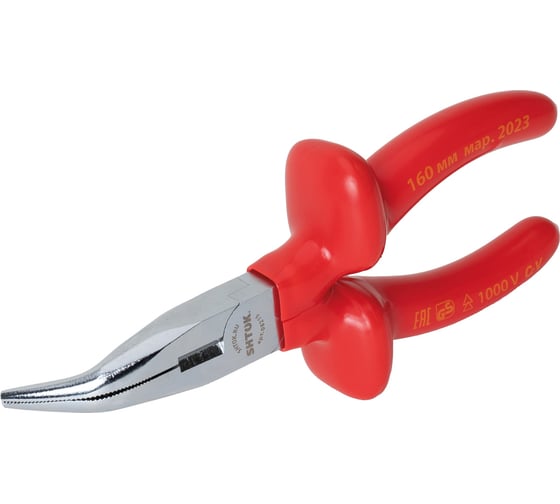 Изображение товара Тонкогубцы SHTOK изогнутые, 160 мм 08215