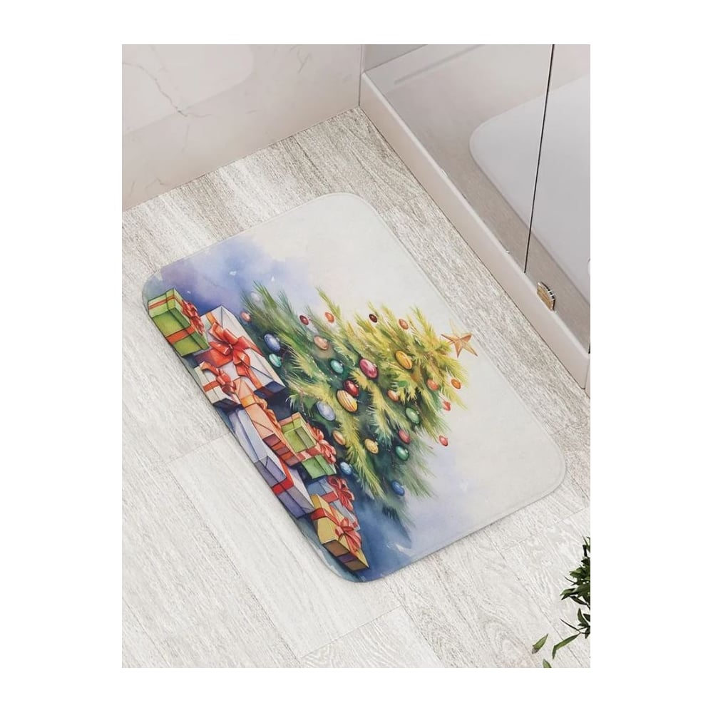 Изображение товара Противоскользящий коврик для ванной JOYARTY Сказочный праздник 52x77 см