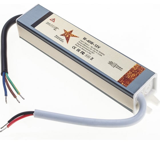 Изображение товара Герметичный блок питания GS Star W-40w-12v IP67 3307