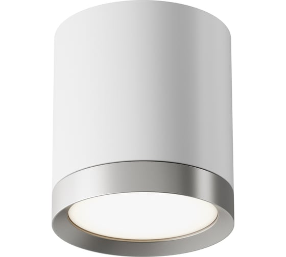 Изображение товара Потолочный светильник MAYTONI hoop 15w алюминий и пластик белый с серебром C086CM-GX53-MRD-WS