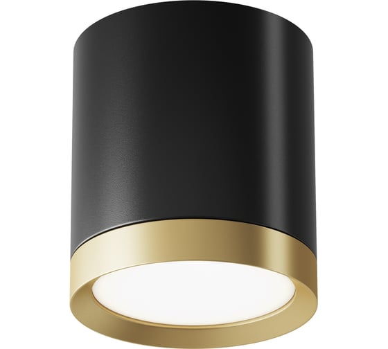 Изображение товара Потолочный светильник MAYTONI hoop 15w алюминий и пластик черный с золотом C086CM-GX53-MRD-BG