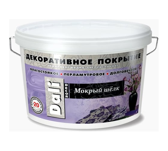 Изображение товара ШТУКАТУРКА ДЕКОР DALI-DECOR МОКРЫЙ ШЕЛК 5 КГ 50282