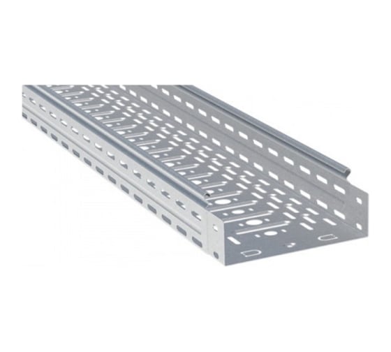 Изображение товара Перфорированный лоток EKF металлический, 80х100х3000-0,7мм, (2 шт. по 3 метра) L8010001