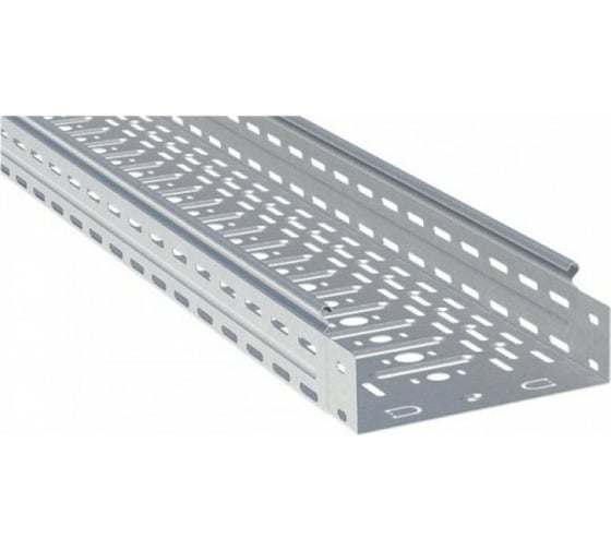 Изображение товара Перфорированный металлический лоток EKF 80х300х3000-0,8мм SQL8030001