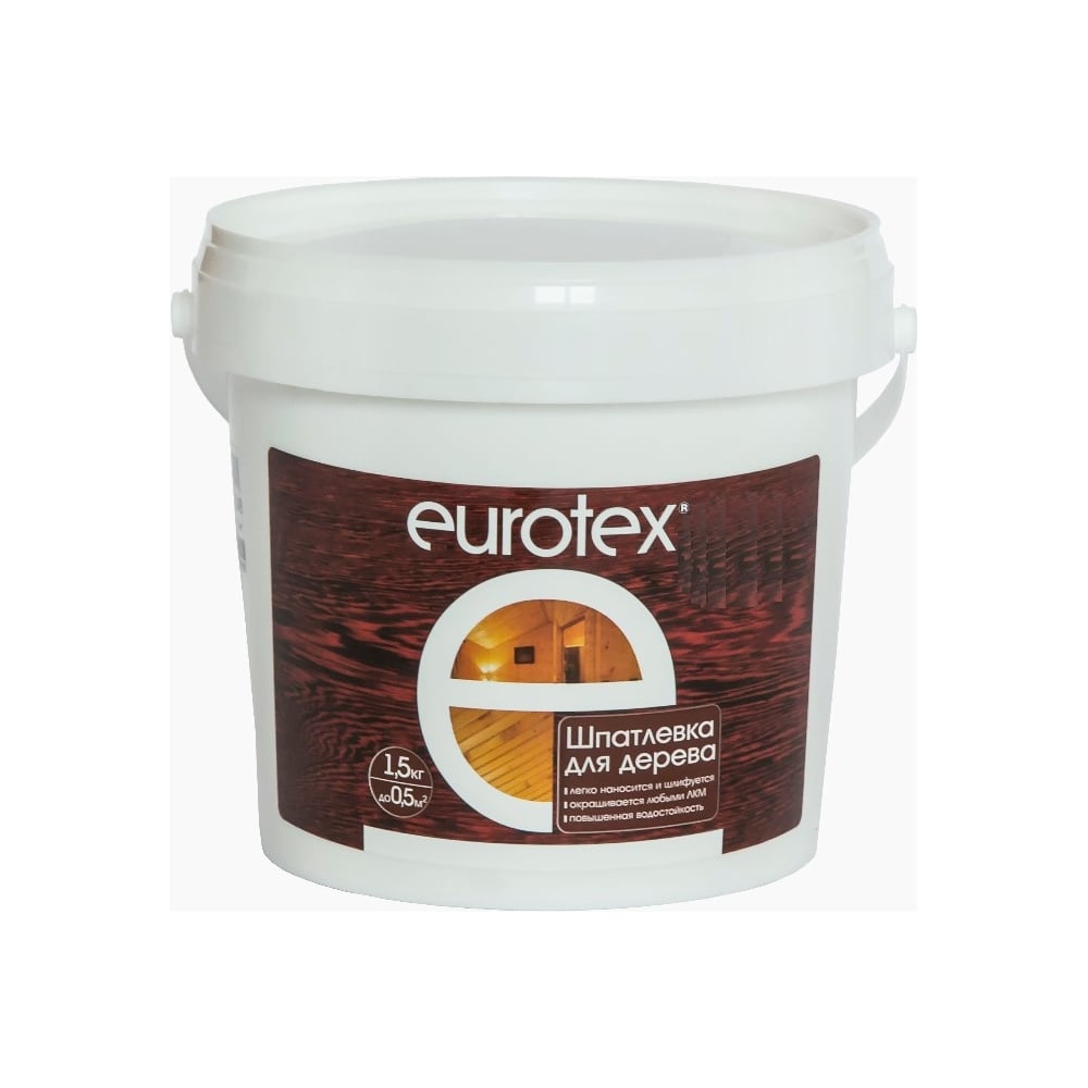 ШПАТЛЕВКА ПО ДЕРЕВУ Eurotex ДУБ 1,5 КГ 21122