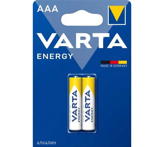 Изображение товара Батарейка Varta ENERGY LR03 AAA, BL2, Alkaline, 1.5V, (4103) 04103229412