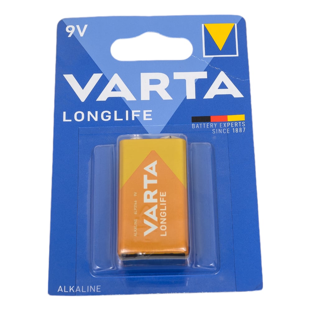 Изображение товара Батарейка Varta LONGLIFE Крона 6LR61 9В щелочная длительный срок службы