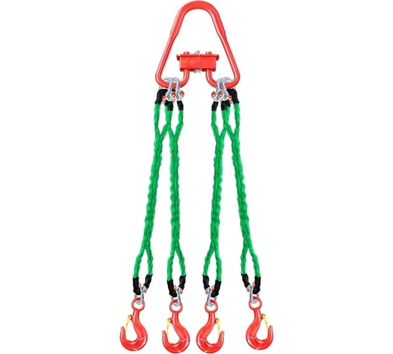 Изображение товара Круглопрядный четырехветвевой строп Grosco 4СТк 4 т, 4 м TI4X04004