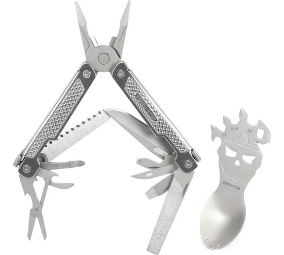 Изображение товара Набор Swiss+Tech пассатижи мультитул + мультитул ложка ST001011