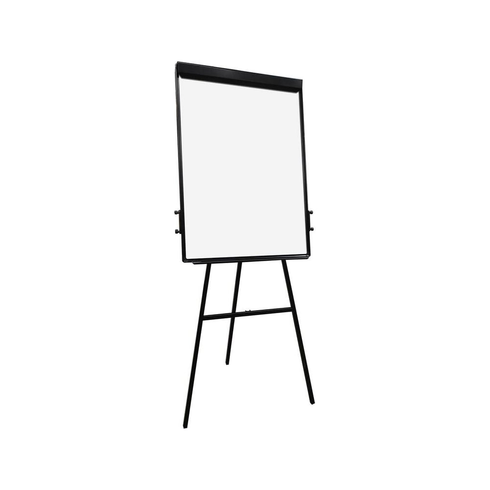 Изображение товара Магнитно-маркерный флипчарт Комус 100x70 см, на треноге, регулируемая высота, черный 1843412