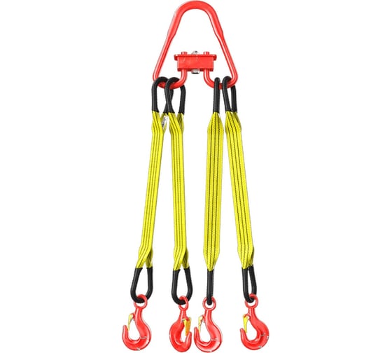 Изображение товара Текстильный четырехветвевой строп Grosco 4СТ 6 т, 1 м TX4X06001