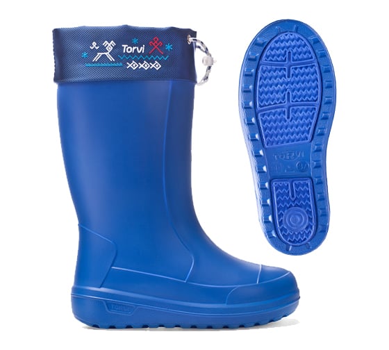 Изображение товара Женские сапоги с манжетой и меховым утеплителем TORVI ОНЕГА, синие, р.37 CBJ06T4037