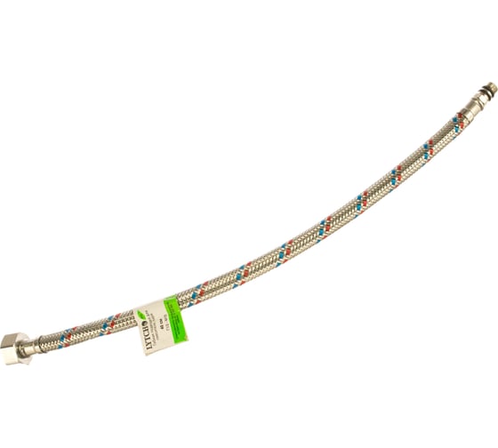 Изображение товара Гибкая подводка для смесителя Lytcho в стальной оплетке, стальная гайка, пара, 400 мм 0505.094