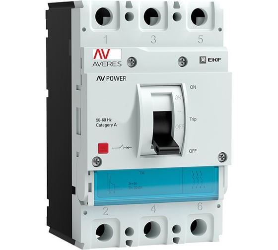 Изображение товара Автоматический выключатель EKF AV POWER-1/3 80А 35kA TR 1 шт. mccb-13-80-TR-av