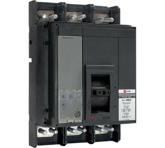 Изображение товара Автоматический выключатель EKF ВА-99C 1250/1000А 3P 50кА PROxima mccb99C-1250-1000