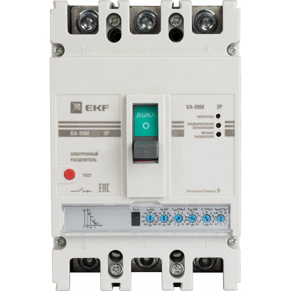 Автоматический выключатель EKF выключатель автоматический 3п c 32а 6ка ва 47 63n ekf proxima ekf m636332c
