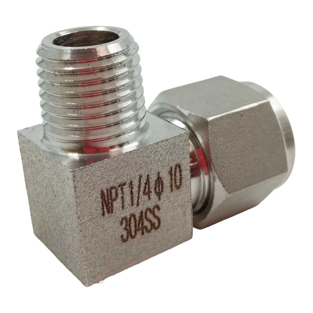 Изображение товара Фитинг пневматический угловой, резьба 1/4", тип резьбы: трубная NPT ArTorq FA-LOM-10-10NN