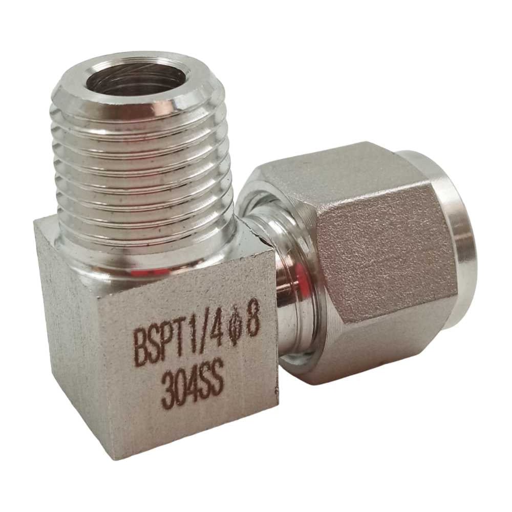 Изображение товара Фитинг пневматический угловой 1/4 резьба нержавеющая сталь ArTorq FA-LOM-08-10RN