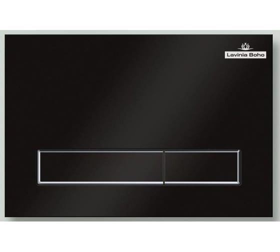 Изображение товара Пластиковая кнопка смыва для инсталляции Lavinia Boho RelFix, цвет матовый черный, c антибактериальным покрытием SanitiZed 380501MB