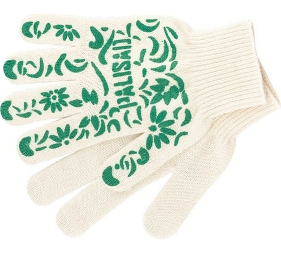 Изображение товара Садовые перчатки PALISAD Летний сад, хлопок, 10 класс, ПВХ-покрытие 67771