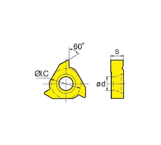 Изображение товара Пластина LT16.01W-1.50GM YBG201, 10 шт ZCC-CT 00001212140