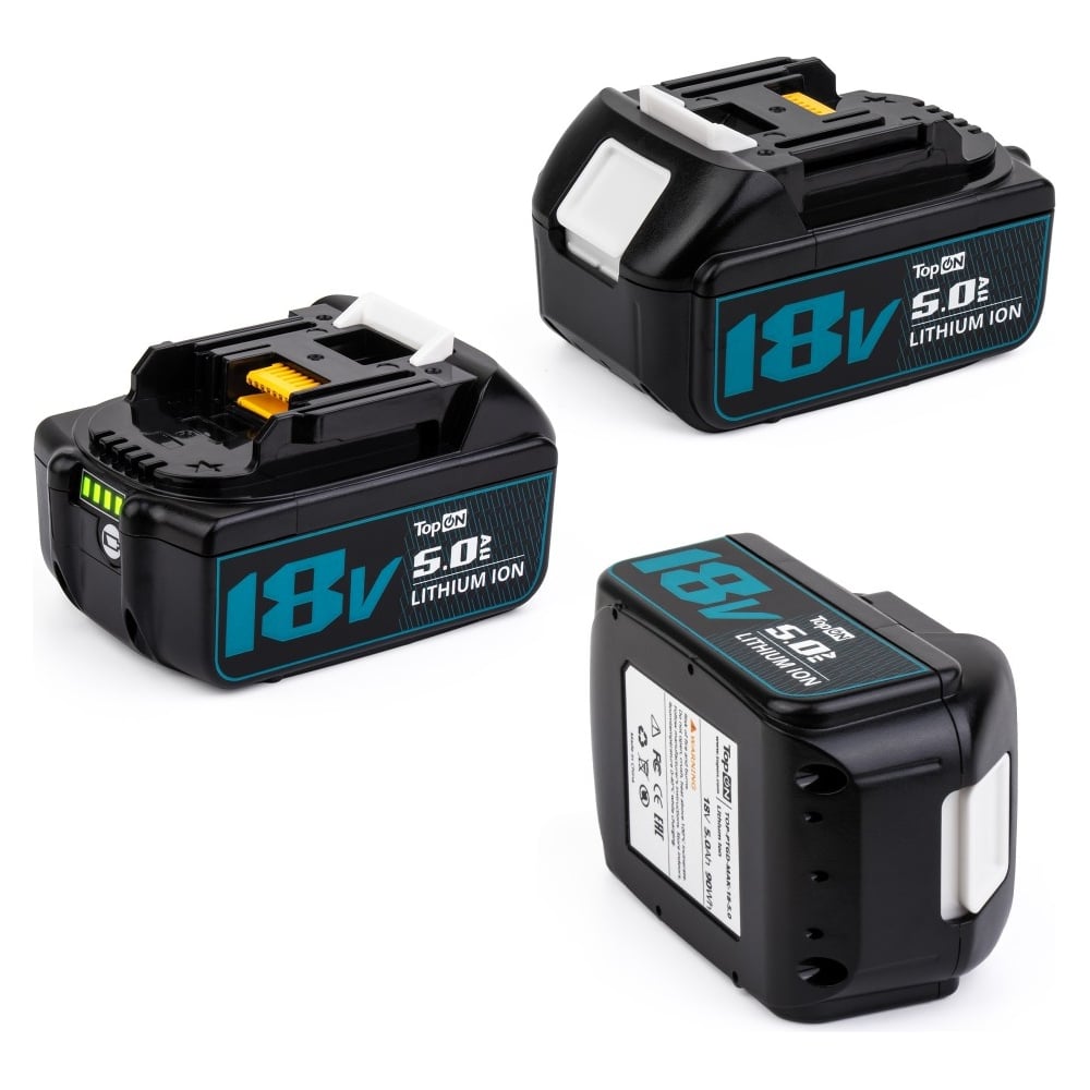 Изображение товара Аккумулятор TopOn bl1850b 18v 5.0ah Li-Ion для Makita