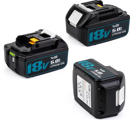 Изображение товара Аккумулятор TopOn bl1850b 18v 5.0ah (li-ion) pn: 197280-8 TOP-PTGD-MAK-18-5.0