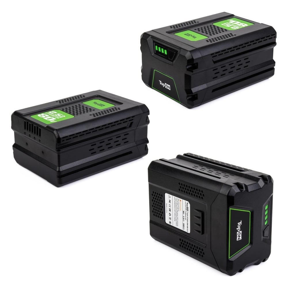 Аккумулятор для Greenworks 80V 2.5Ah (Li-Ion) PN: G80B2 TopOn зарядное устройство topon 65w 5v 20v до 3 25a c type c top mi65 black