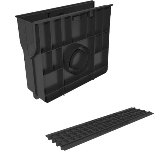 Изображение товара Пластиковый пескоуловитель Gidrolica с ячеистой пластиковой решеткой, класс а15 808504