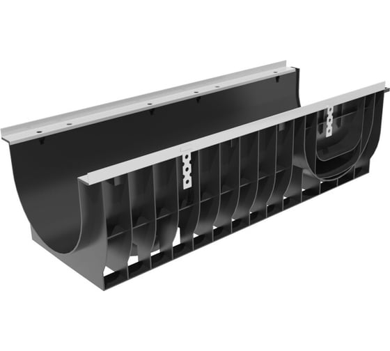 Изображение товара Пластиковый лоток Gidrolica усиленный, dn300, h296 мм, c ячеистой стальной оцинкованной решеткой, класс а15 0832A