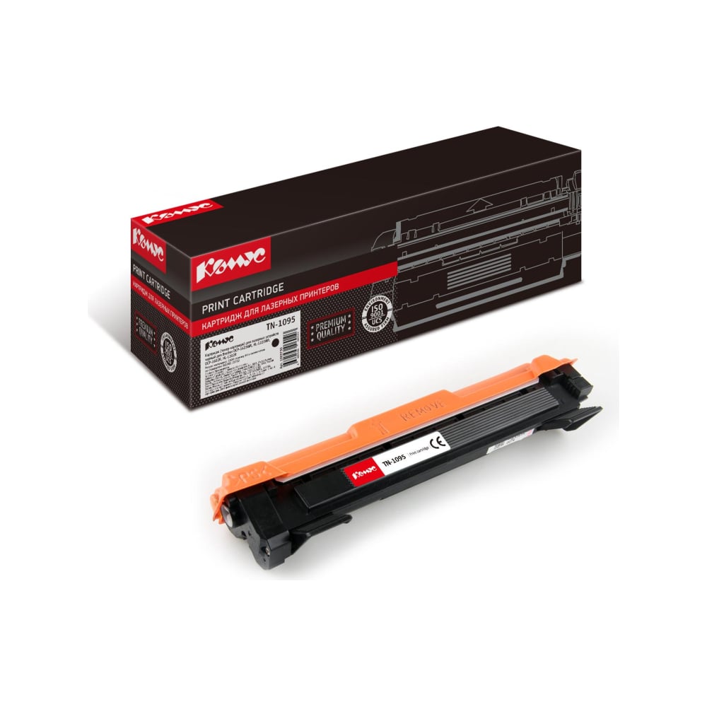 Изображение товара Тонер-картридж Комус tn1095 черный, для brother hl1202r/dcp1602r 1083730