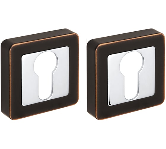 Изображение товара Накладка под цилиндр Fuaro ET XM ABL/CP-18 темная медь/хром 38405