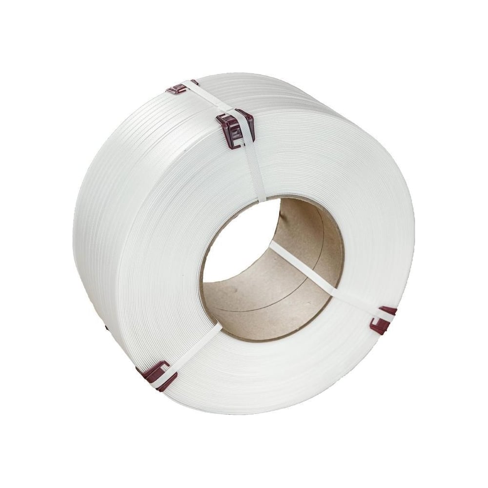 Изображение товара Полипропиленовая стреппинг-лента ООО Комус 15 мм, 1.0, 1200 м, белая 1918463