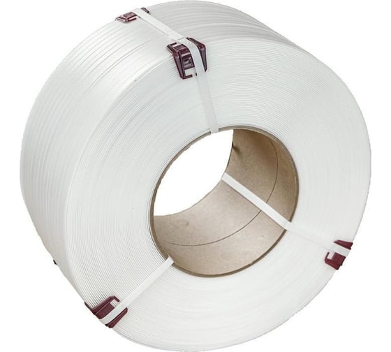 Изображение товара Полипропиленовая стреппинг-лента ООО Комус 15 мм, 1.0, 1200 м, белая 1918463