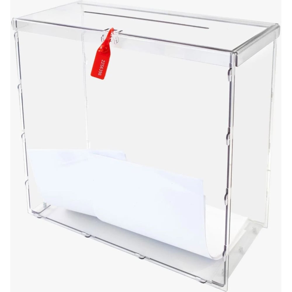 Изображение товара Разборная урна для голосования CRYSTAL-BOX №4 40x20x40 см, прозрачная