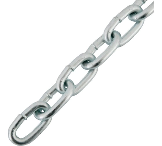 Изображение товара Сварная короткозвенная цепь STARFIX оцинкованная, М5, DIN 766, бухта 30 м SMP-63685-30