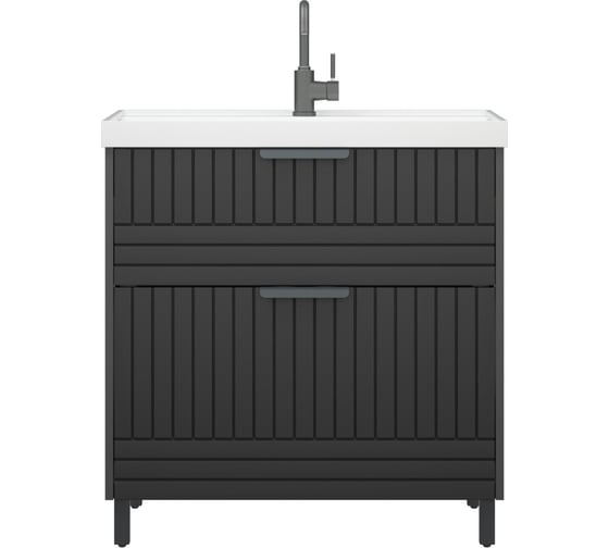 Изображение товара Тумба Corozo "Терра 80" Люкс матовый графит Сомо 80 / Слим 80 / Фостер 80 SD-00001323