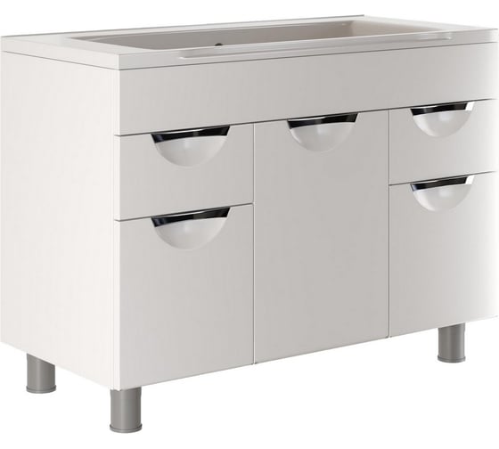 Изображение товара Тумба для ванной MIXLINE "ЭТЬЕН-100" под умывальник Нелли 100, ПВХ 553776