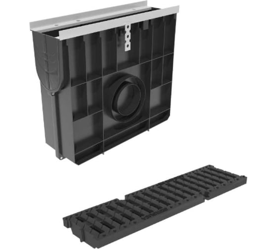 Изображение товара Пескоуловитель Gidrolica усиленный, пластиковый, с полиамидной решеткой и крепежом, класс с250 0808509