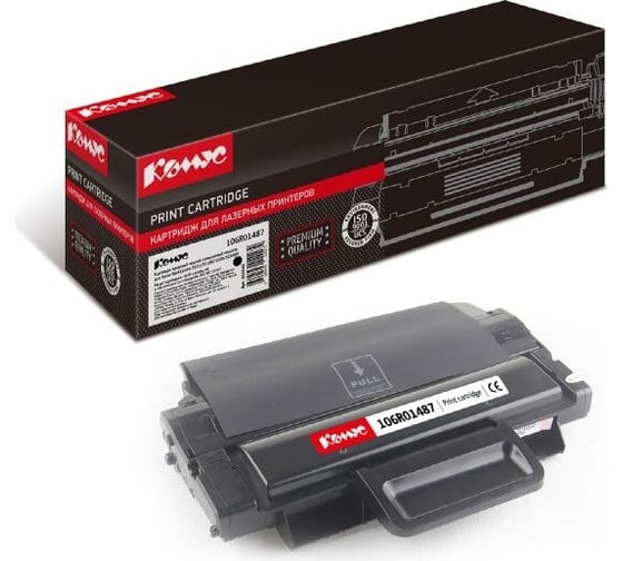 Изображение товара Лазерный картридж Комус 106r01487 черный, повышенной емкости, для xerox wc3210 855540