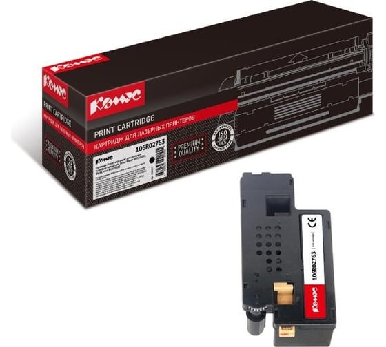 Изображение товара Лазерный картридж Комус 106r02763 черный, для xerox 6020/6022/6025 856057