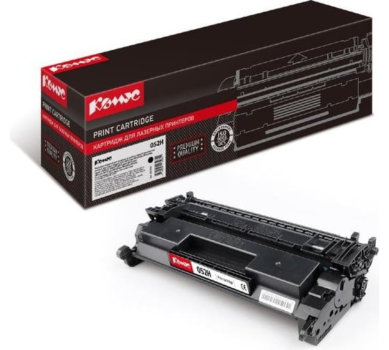 Изображение товара Лазерный картридж Комус 052h черный, повышенной емкости, для canon lbp214dw/mf426dw 891655