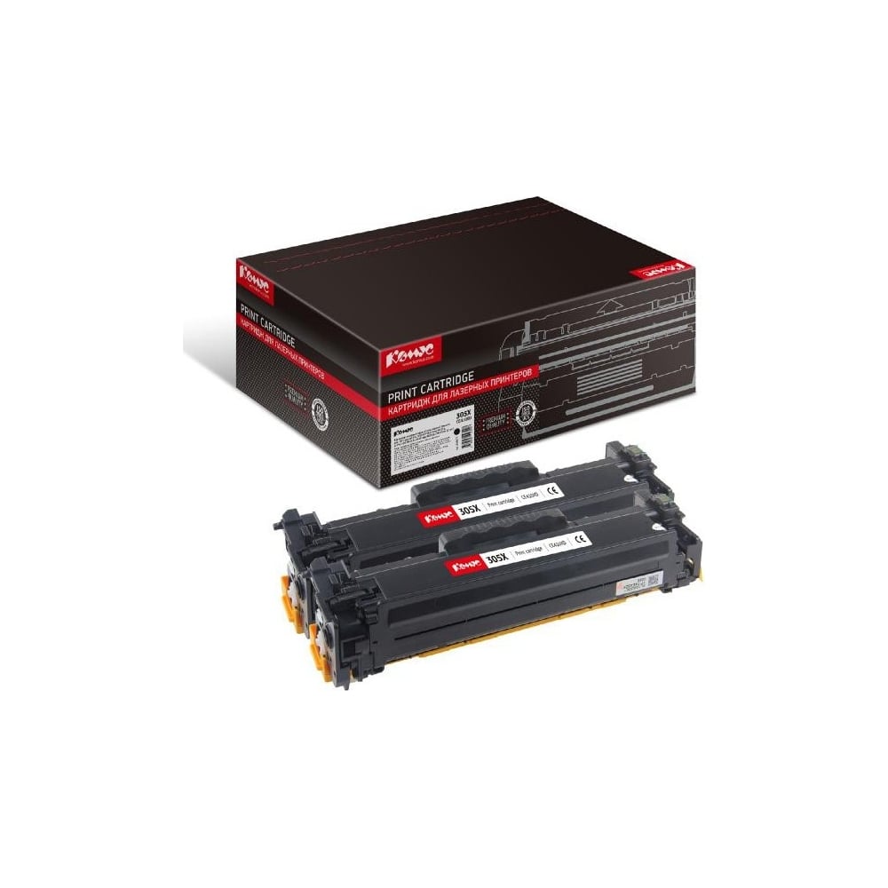 Изображение товара Лазерный картридж Комус 305x ce410xd черный для HP CLJ M351 (2 шт.)