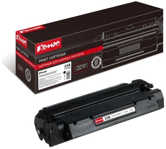 Изображение товара Лазерный картридж Комус 15a c7115a черный, для hp 1000/1200/1220/3300 855810