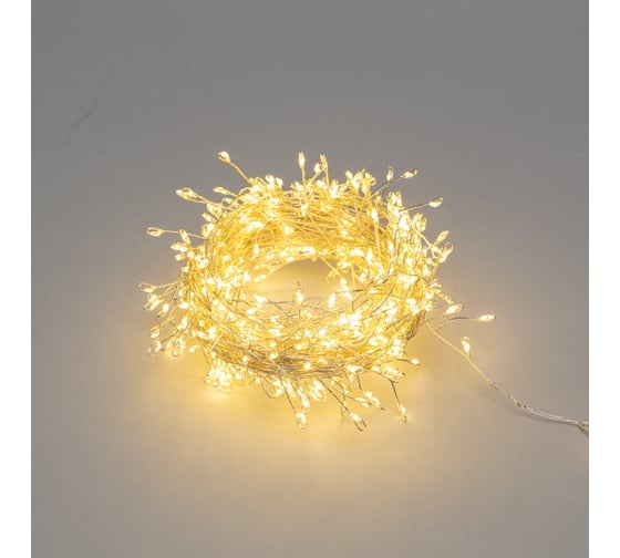 Изображение товара Гирлянда роса Neon-Night Фейерверк с контроллером 20м, 500LED теплый белый, на катушке 303-446