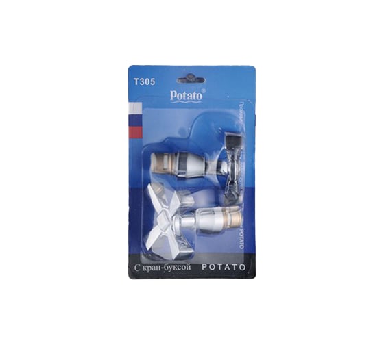 Изображение товара Ручка для смесителя Potato с кран-буксой 2 шт T305