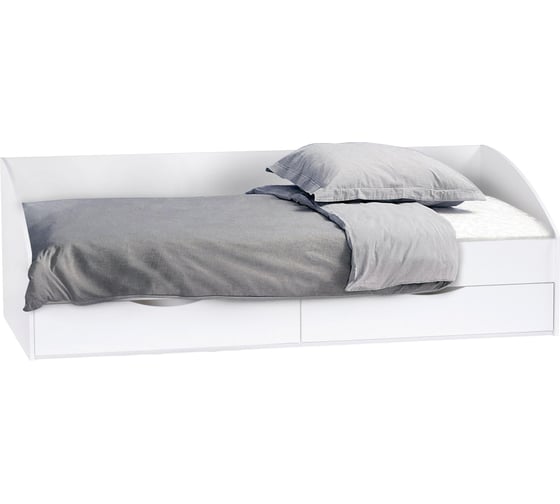 Изображение товара Подростковая кровать Woodville классика, белый 497528